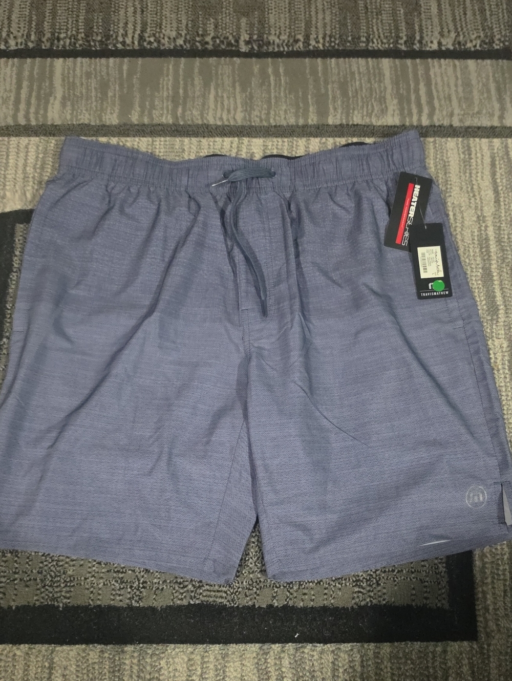 TravisMathew Men's Athletic Shorts - Heathered Blue